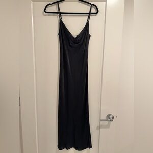 Aritzia draped silk dress